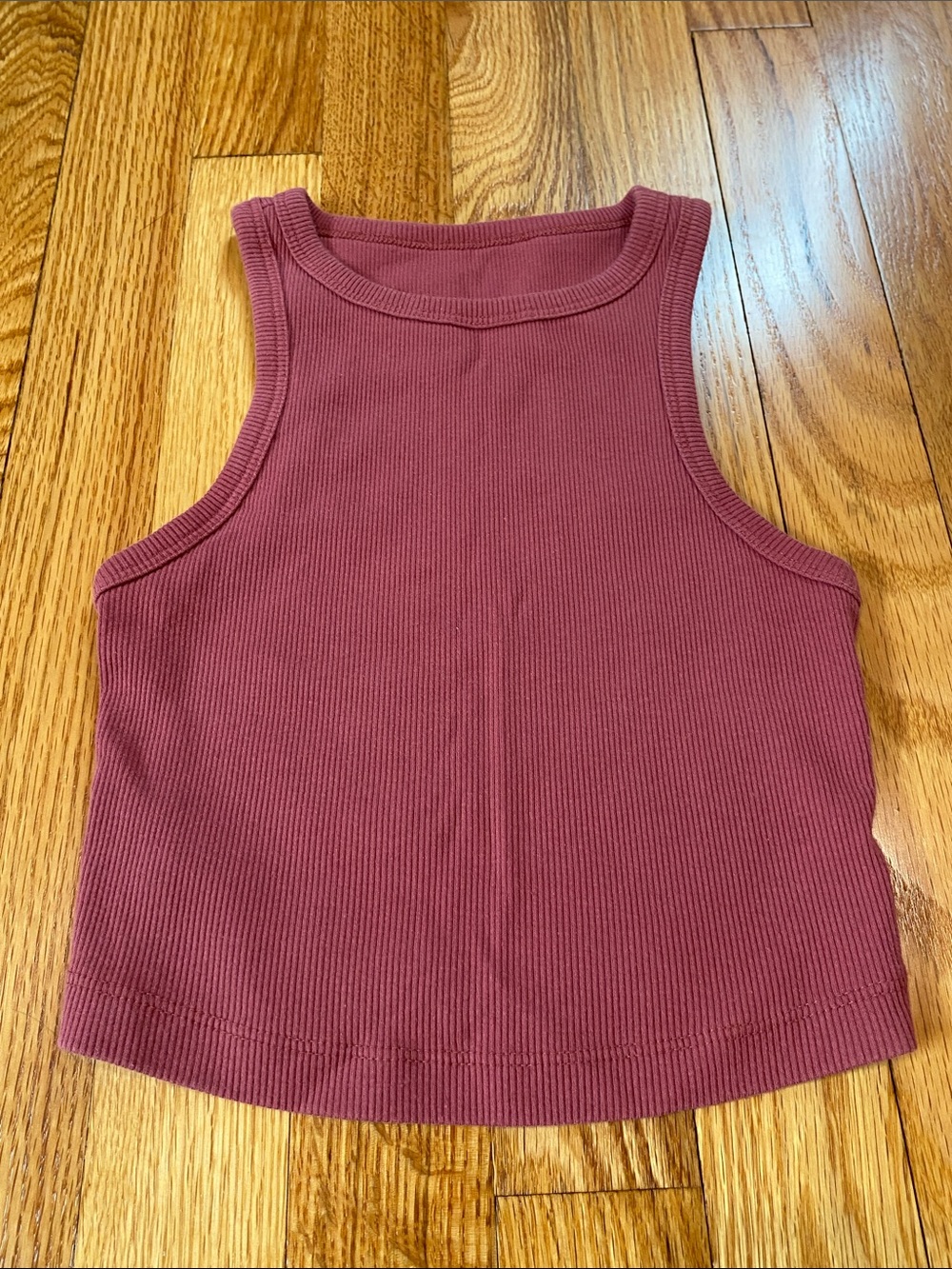 Wild Fable Dusty Rose Razorback Cropped Tank Top